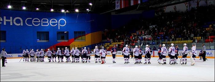 11 сентября 2013 года. Красноярск. Регулярный чемпионат ВХЛ. "Сокол" - "Лада" - 4:1