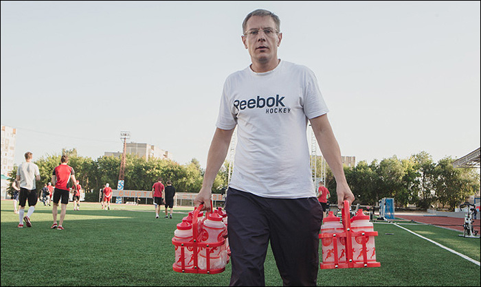 Алексей Микушин на тренировке "Челмета"
