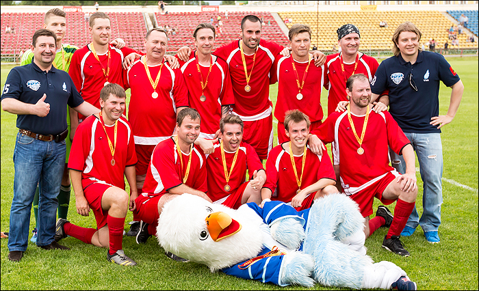 ТХК сыграл в футбол против "Волги"